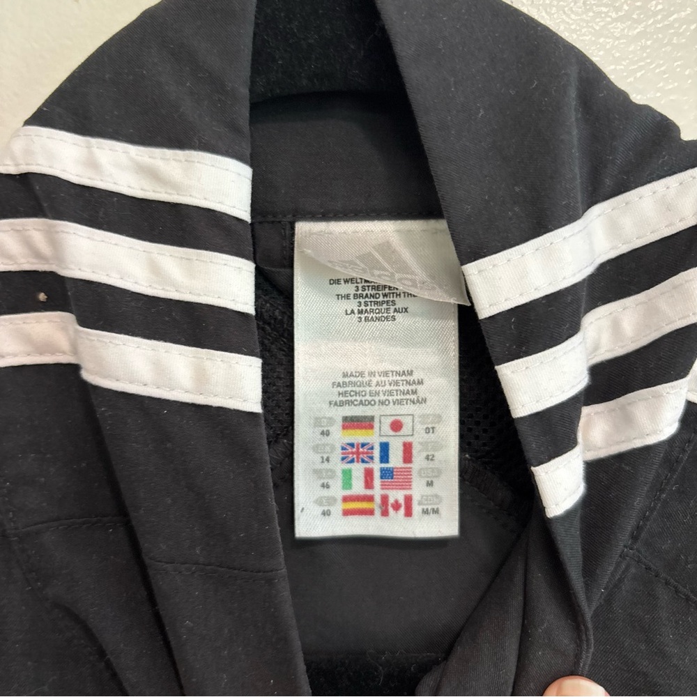 Adidas Full Zip Down Jacket Medium Black And White - image 4